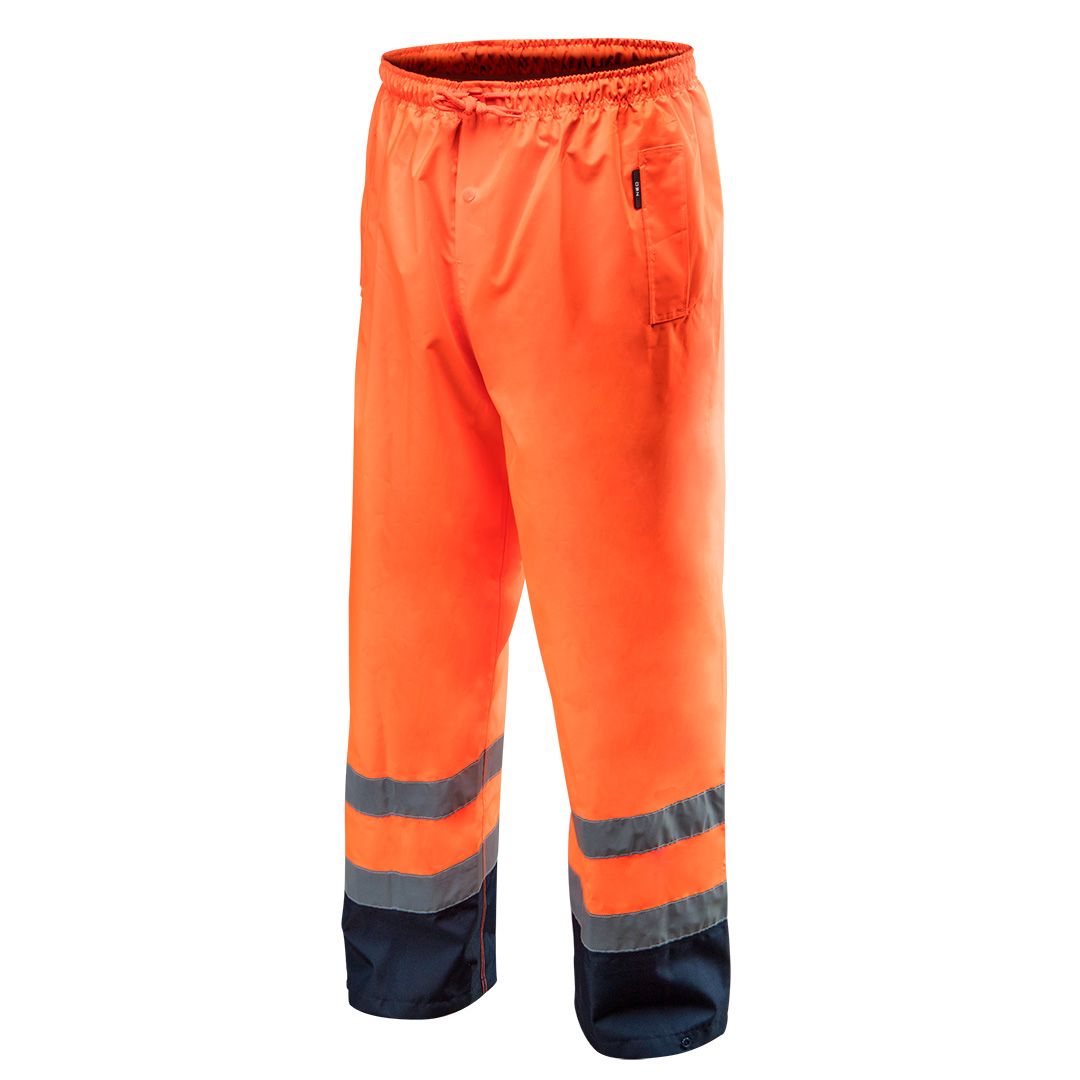 Reflexní pracovní kalhoty, nepromokavé, oranžové - zvìtšit obrázek