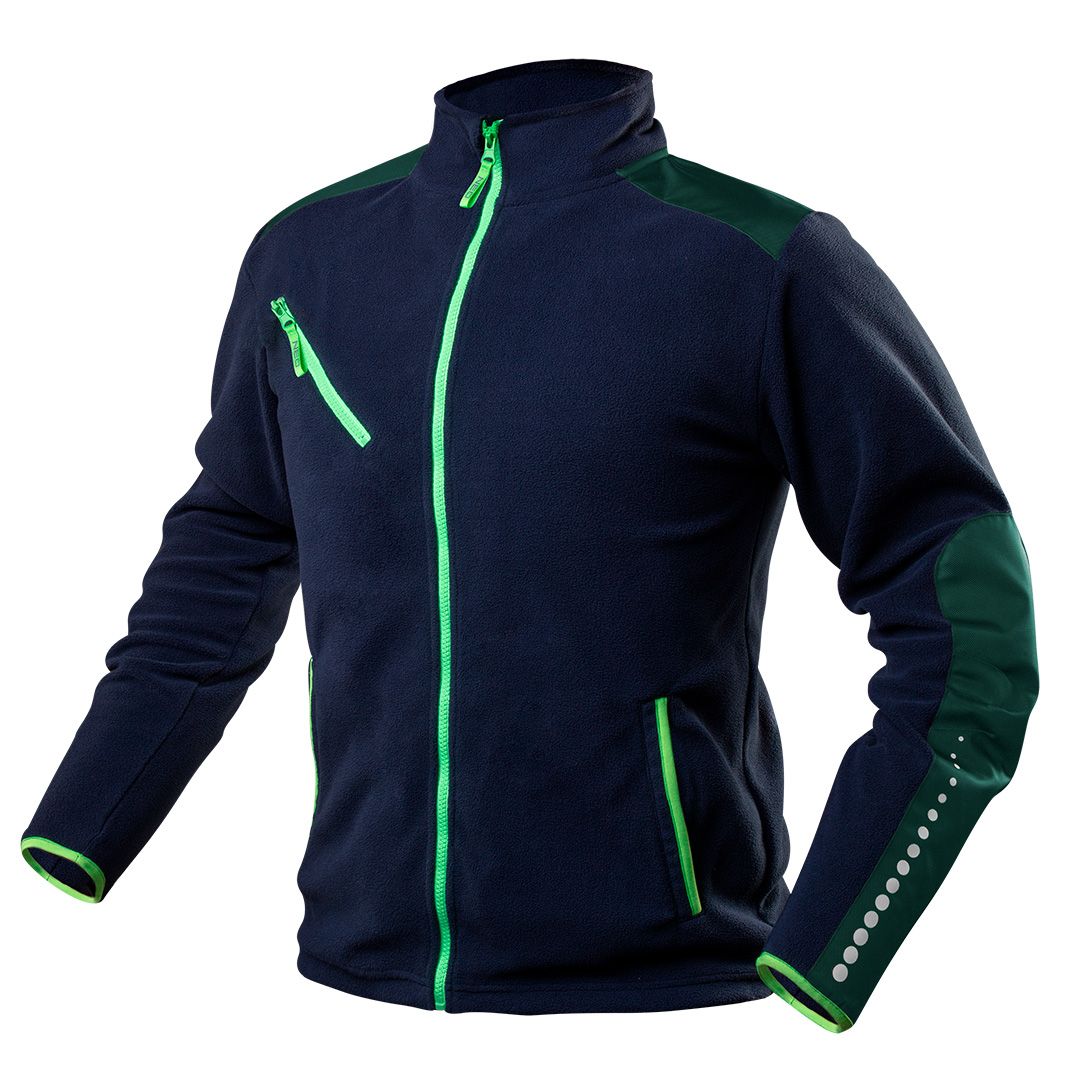 Pracovní fleecová bunda premium, modro-zelená - zvìtšit obrázek